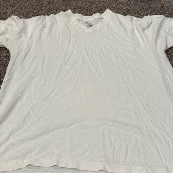 Life by Jockey White T-Shirt little hole in neck see images - Picture 1 of 3